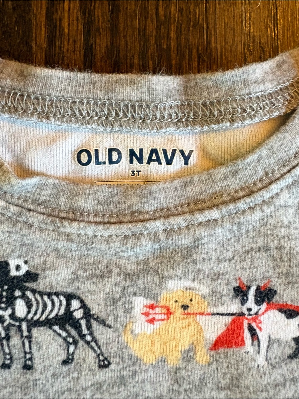Old Navy Gray Halloween Pups 2-piece PJ’s - 3T